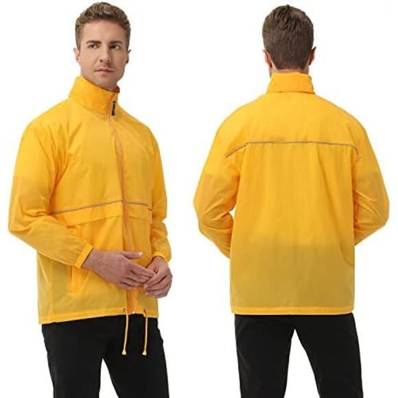 New, in package Mens 2XL Corna Hooded Wind/Rain Jacket - Picture 4 of 4